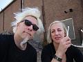 TradeMark and Christy outside STRP HQ